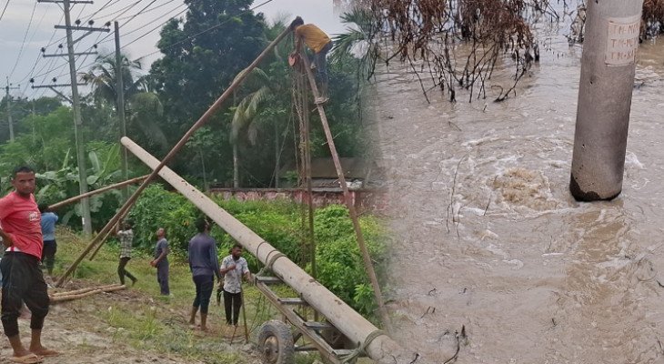 টাঙ্গাইলে গ্যাস লাইনে ফাটলে প্রায় ১৪ হাজার সংযোগ বিচ্ছিন্ন, বিদ্যুৎহীন ২ লাখ গ্রাহক
